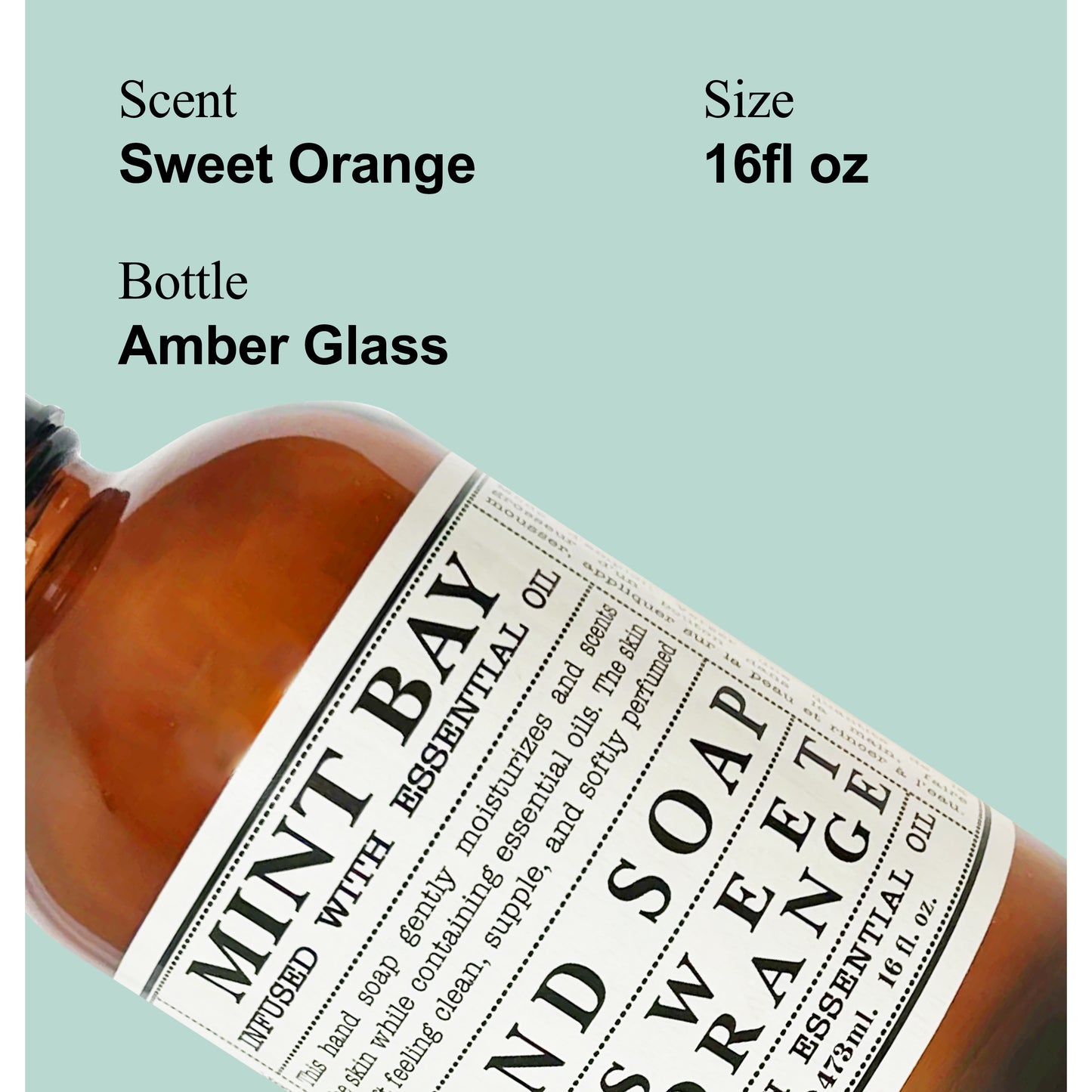 Mint Bay Sweet Orange Hand Soap 16fl oz