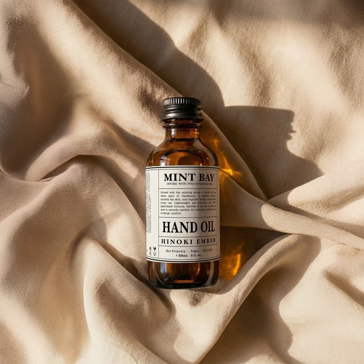 Mint Bay Hand Oil Hinoki Ember, 2oz