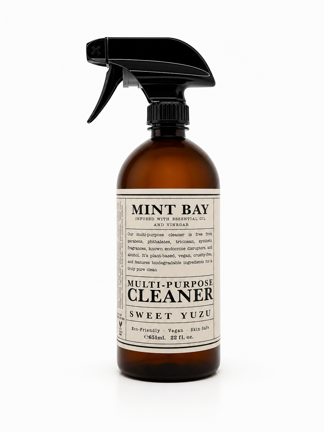 Mint Bay Sweet Yuzu Multi-Purpose Cleaner 22 oz botanical surface cleaner bottle